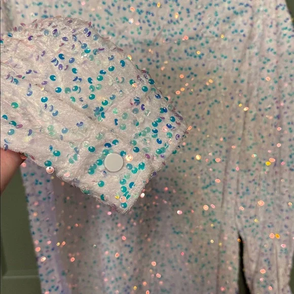 white birch white sequin shimmery top - Picture 7 of 8
